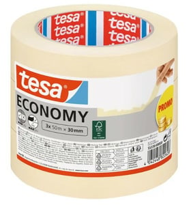 TESA Economy 50 m Maskeringstejp för målning Lämplig för inomhusbruk Ljusgult papper