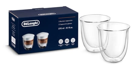 De’Longhi 5513214601 szklanka do kawy Przezroczysty 2 szt. 270 ml