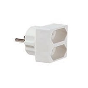 Bachmann 921.271 Adapter für Typ-C-Netzstecker (Euro-Stecker) Weiß
