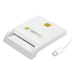 Techly I-CARD-CAM-USB2TYC kortläsare för chipkort, intern USB 2.0, vit