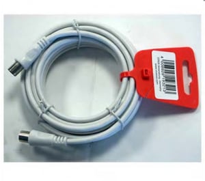 Vivanco 19321 Koaxialkabel 5 m Weiß