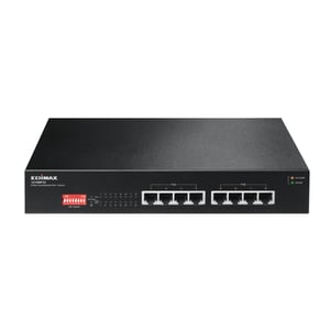 Edimax GS-1008P V2 przełącznik sieciowy Gigabit Ethernet (10/100/1000) Obsługa PoE Czarny