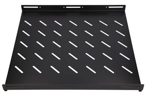 Extralink 1U Rack 600mm Black 19", 602 x 472mm, point-mounted, for cabinets with a depth of 800mm