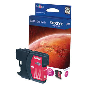 Brother LC-1100HYM Ink Cartridge, 1 pc. Genuine Magenta