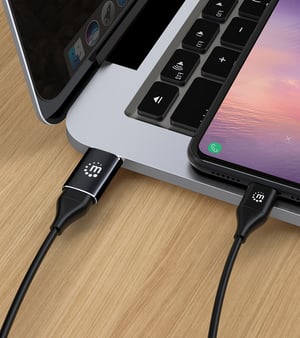 Manhattan 153980 przejściówka do kabli USB A USB C Czarny