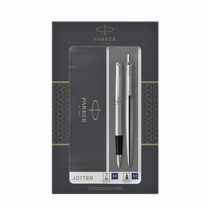 Parker 2093258 Füllfederhalterset Schwarz, Silber, 2 Stück