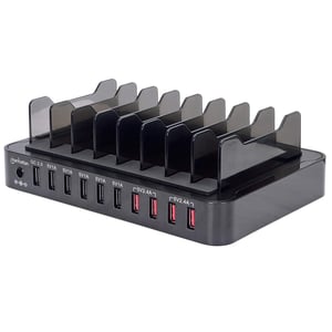 Manhattan 180009 Organizer für Ladestationen Acrylnitril-Butadien-Styrol-Copolymer (ABS) Schwarz