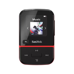 SanDisk Clip Sport Go MP3-Player 32 GB Schwarz, Rot