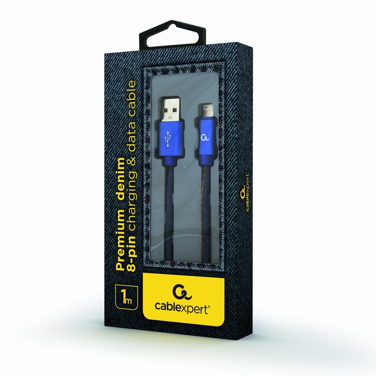 Cablexpert CC-USB2J-AMLM-1M-BL kabel Lightning Niebieski