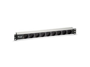 Equip 333292 Power Distribution Unit (PDU) with 9 x Power Outlets, 1U, Black, Silver