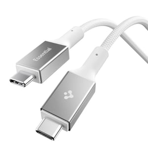 Spigen Essential EB10010CC USB 3.2 Gen 1 (3.1 Gen 1) Cable, 1 m, USB-C, 5 Gbit/s, 100 W, White
