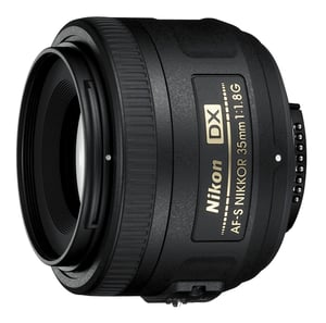 Nikon AF-S DX NIKKOR 35 mm f/1,8G SLR-Weitwinkelobjektiv, schwarz