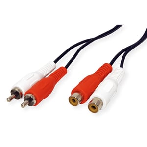 VALUE 11.99.4326 ljudkabel 5 m 2 x RCA Svart
