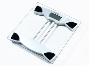 Adler AD 8124 Square Transparent Electronic Personal Scale