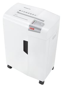 HSM X13 Aktenvernichter – Zerkleinerung durch Schneiden der Partikel, 57 dB, 4 mm, Silber, Weiß