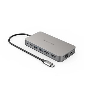Targus DUEL HDMI 10-IN-1 USB 3.2 Gen 1 (3.1 Gen 1) Type-C Stainless Steel
