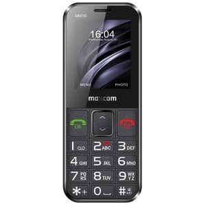 MaxCom MM730 telefon komórkowy 5,59 cm (2.2") Czarny Telefon dla seniora