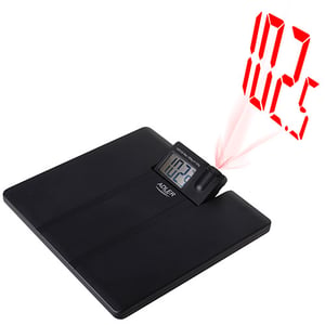 Adler AD 8182 Rectangular Black Electronic Personal Scale