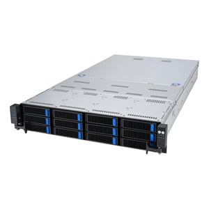 ASUS RS720-E11-RS12U Intel C741 Rack (2U) Czarny, Srebrny