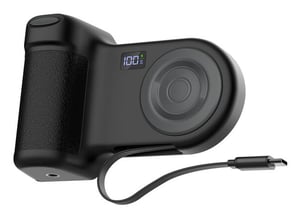 Belkin Stage PowerGrip Aktive Halterung für Mobiltelefon/Smartphone, Dunkelgrau