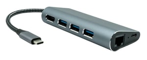 ProXtend USBC-MULTI6-001 Kabelgebundene Dockingstation USB 3.2 Gen 1 (3.1 Gen 1) Typ C Grau