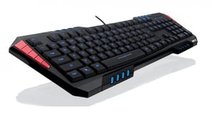 iBox IKS855 USB-gamingtangentbord, engelska, svart