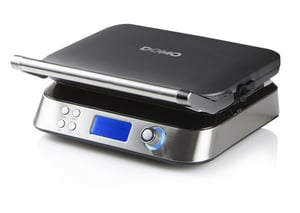 Domo DO9219W våffeljärn för 2 våfflor, 1600 W, rostfritt stål