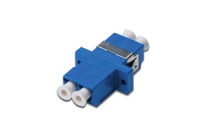 Digitus LC/LC-Glasfaseradapter, Duplex, Singlemode OS2, Keramikferrule, blau