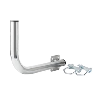 Extralink B300 Left Balcony Handrail with M8 Clamps, Steel, Galvanized