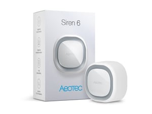 Z-Wave Siren 6 Syrena bezprzewodowa Wewnątrz/Na wolnym powietrzu Biały