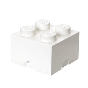 LEGO Storage Brick 4White Förvaringslåda för leksaker, fristående, vit