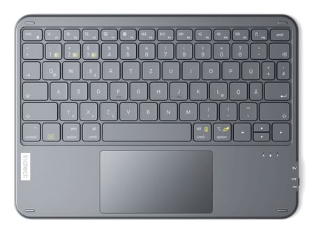 Inateck KB01105_GRAY klawiatura do urządzeń mobilnych QWERTZ Bluetooth Szary