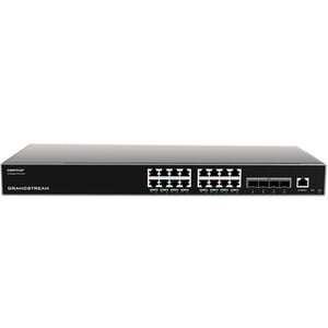 Grandstream Networks GWN7812P Managed L3 Gigabit-Ethernet-Switch (10/100/1000) mit PoE-Unterstützung, grau