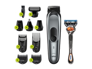 Braun Multigroomer MGK7221 2,1 cm Nass- und Trockentrimmer Schwarz, Grau