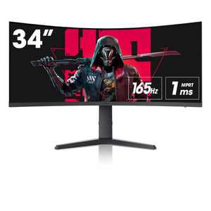 Koorui 34E6UC monitor komputerowy 86,4 cm (34") 3440 x 1440 px Wide Quad HD LED Czarny