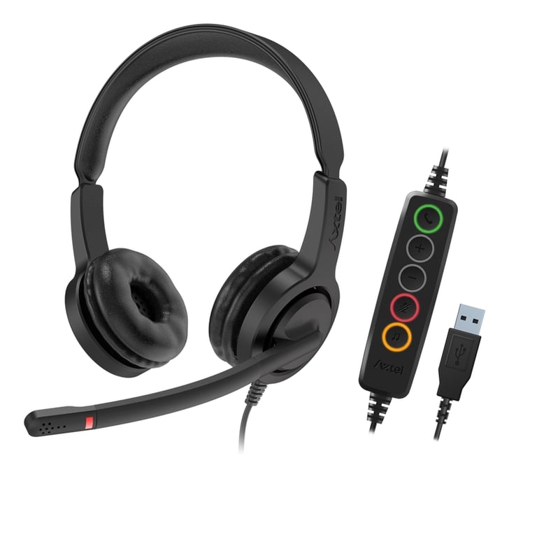 фото Специализированная гарнитура Axtel Voice UC 28-35 duo NC (AXH-V28-35UCD)