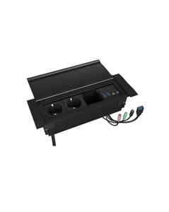 ICY BOX 60490 Steckdose Schwarz