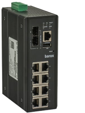 Barox LT-L802GBTME przełącznik sieciowy Zarządzany L3 Gigabit Ethernet (10/100/1000) Czarny