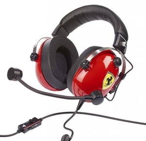 Thrustmaster T.Racing Kabelgebundenes Gaming-Headset mit Kopfbügel – Schwarz, Rot, Edelstahl, Gelb