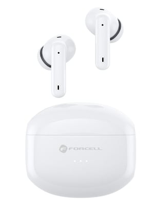 Forcell F-AUDIO Zestaw słuchawkowy Bezprzewodowy Douszny Połączenia/muzyka Bluetooth Biały