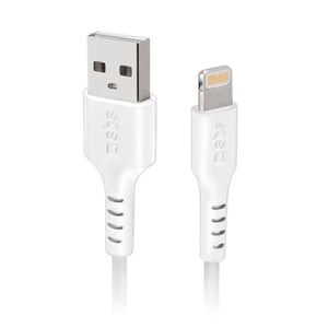 SBS TECABLEUSBIP5389W Lightning-Kabel 3 m Weiß