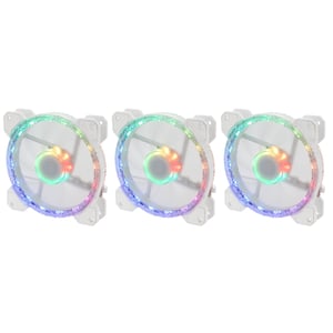 Gelid Solutions Stella Daisy Chain Datorchassi Fläkt 12 cm Vit 3 st.