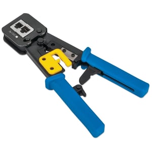 Techly IWP-HT 310UT Kabelcrimper „Taschenmesser“ Schwarz, Blau