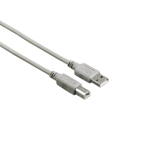 Hama 00200902 USB-Kabel USB 2.0 5 m USB A – USB B Grau