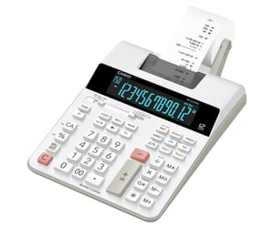 Casio FR-2650RC skrivbordsräknare med utskriftsfunktion, vit