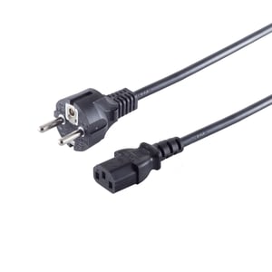 S/CONN maximum connectivity 60006-G kabel zasilające Czarny 1,8 m CEE 7/7 C13 panel