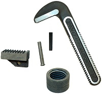 Spare parts and accessories for pipe wrenches