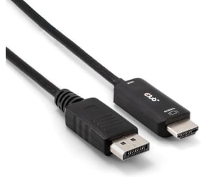 CLUB3D CAC-1083 DisplayPort-Kabel, 2 m, HDMI Typ D (Micro), schwarz