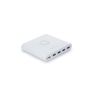 DICOTA D31698 Ladegerät für mobile Geräte – Laptop, Smartphone, Tablet – Weiß – Wechselstrom – Schnellladung – Intern