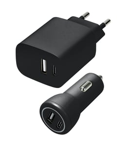 SPEEDLINK SL-690202-BK Ladegerät für mobile Geräte, universell, schwarz, Wechselstrom, Zigarettenanzünder, automatisch, für den Innenraum